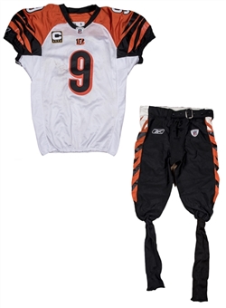 2010 Carson Palmer Game Used Cincinnati Bengals Road Uniform From 11/10/10 Game at Indianapolis (Jersey & Pant)